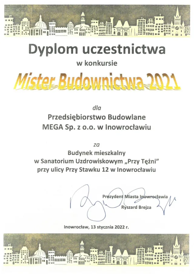 Mister Budownictwa 2021