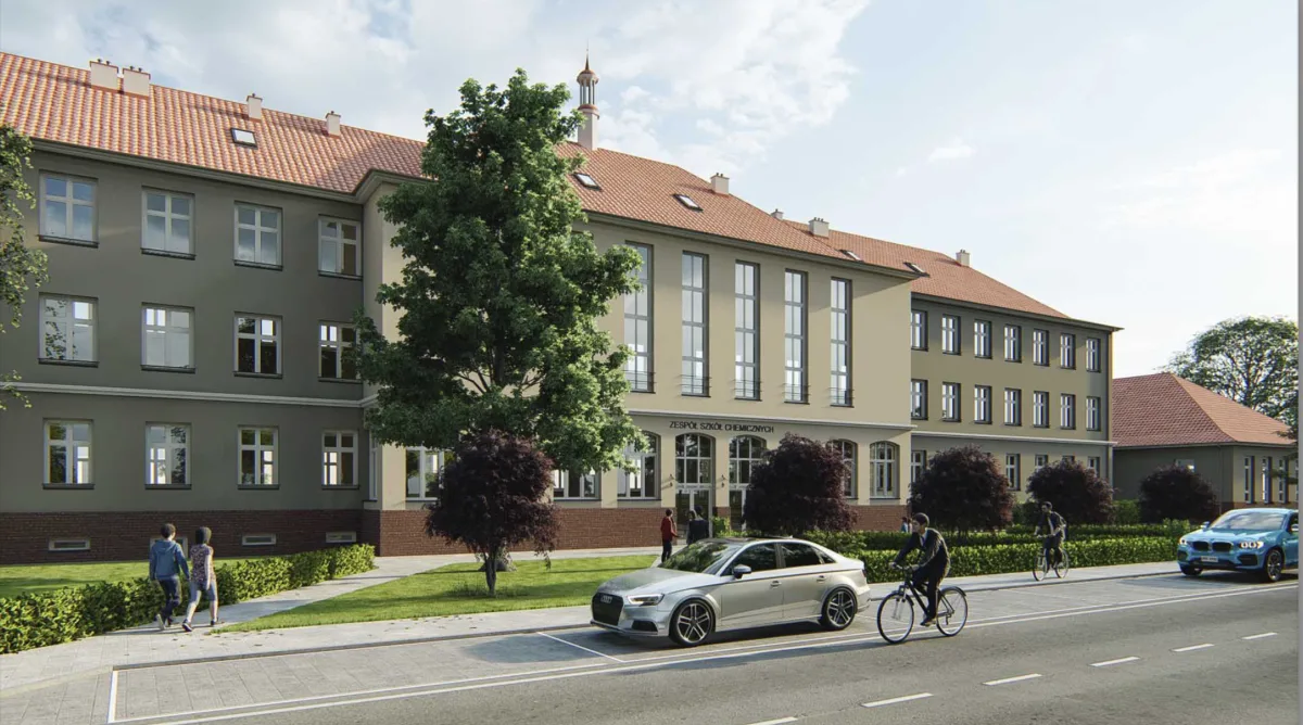 Nowa inwestycja: kompleksowa termomodernizacja Zespołu Szkół Chemicznych w Bydgoszczy